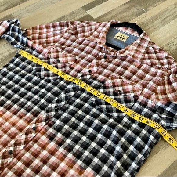 VINTAGE Sears Roebuck & Co Plaid Button Down Shirt - Picture 7 of 10